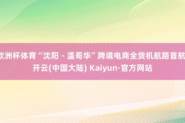 欧洲杯体育“沈阳－温哥华”跨境电商全货机航路首航-开云(中国大陆) Kaiyun·官方网站