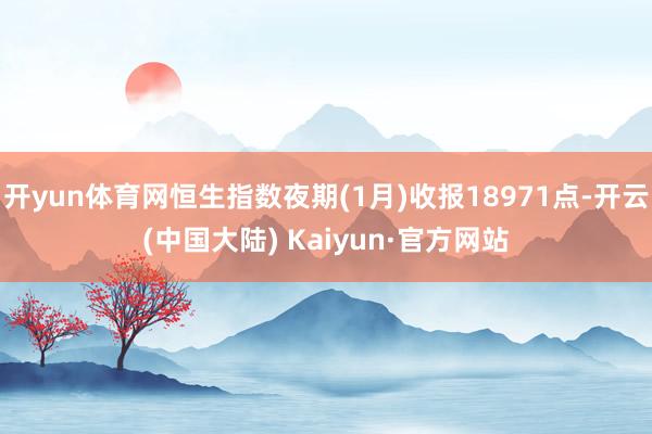 开yun体育网恒生指数夜期(1月)收报18971点-开云(中国大陆) Kaiyun·官方网站
