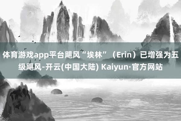 体育游戏app平台飓风“埃林”（Erin）已增强为五级飓风-开云(中国大陆) Kaiyun·官方网站