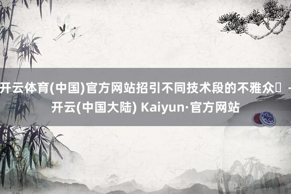 开云体育(中国)官方网站招引不同技术段的不雅众-开云(中国大陆) Kaiyun·官方网站